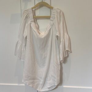 Off the Shoulder White Women's Top